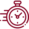 Red stopwatch on black background