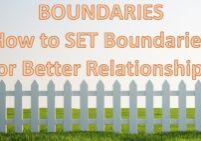 Setting boundaries for relationships